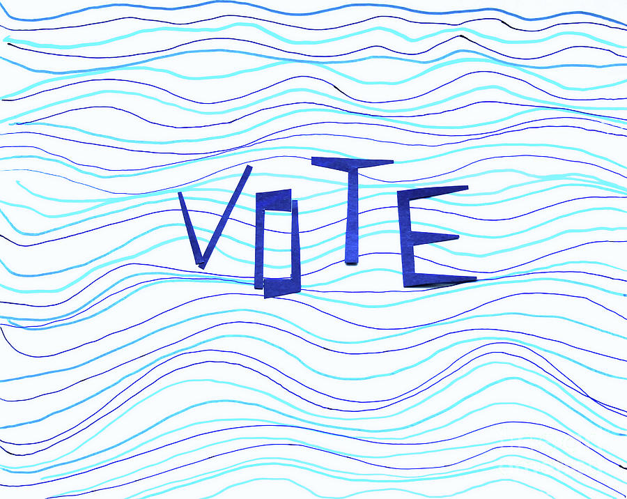 VOTE Waves Photograph by Karen Adams