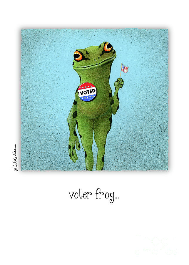Frog Painting - Voter Frog... by Will Bullas