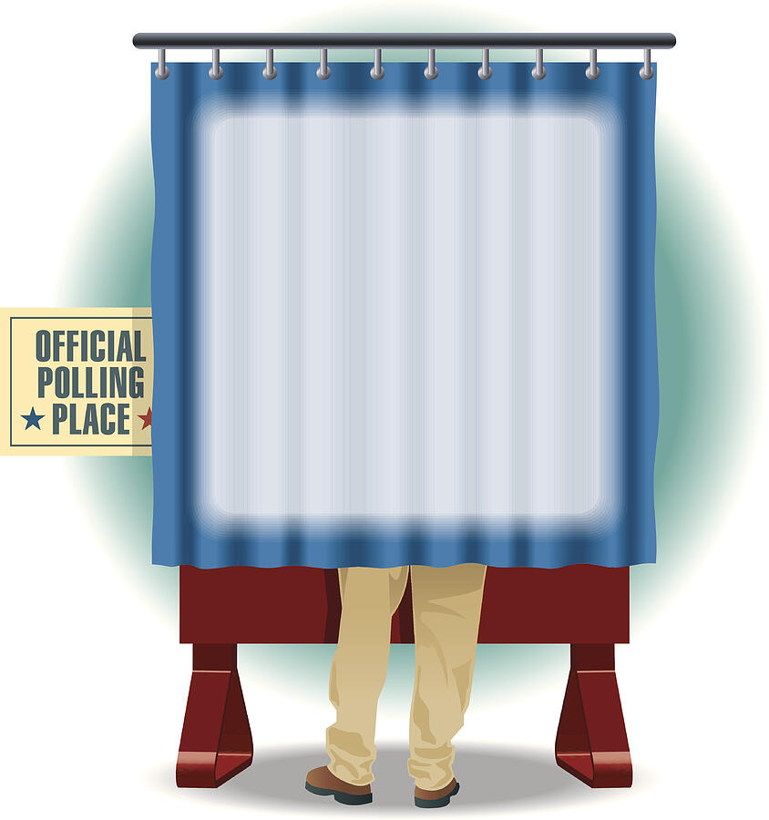 Voting Booth Mortice C Drawing by Creative_Outlet