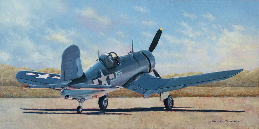 Vought F4U-1A Corsair Painting by Douglas Castleman