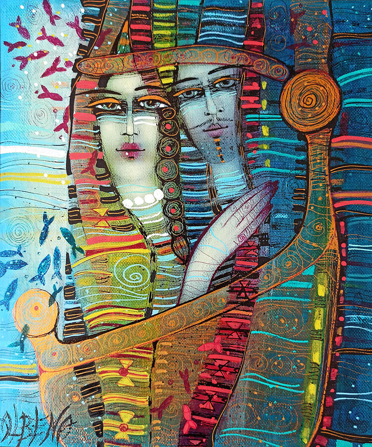 Voyages voyages Painting by Albena Vatcheva