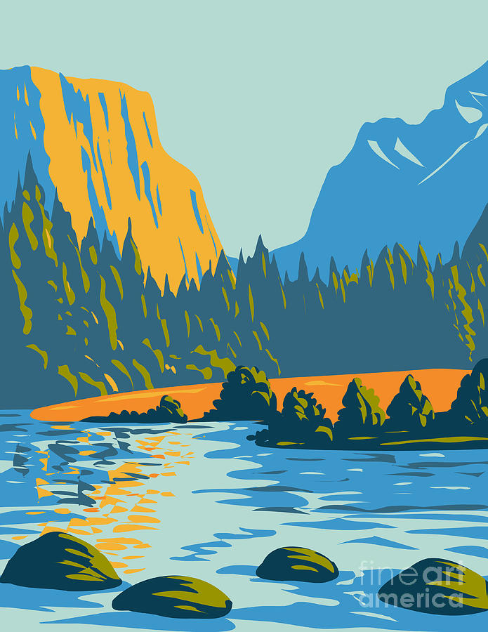 Voyageurs National Park Located In Northern Minnesota Near The Canadian Border Wpa Poster Art Digital Art