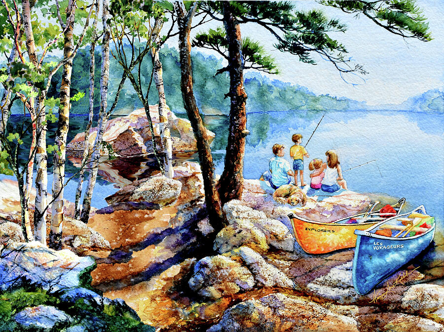 Voyageurs Vacation Painting by Hanne Lore Koehler