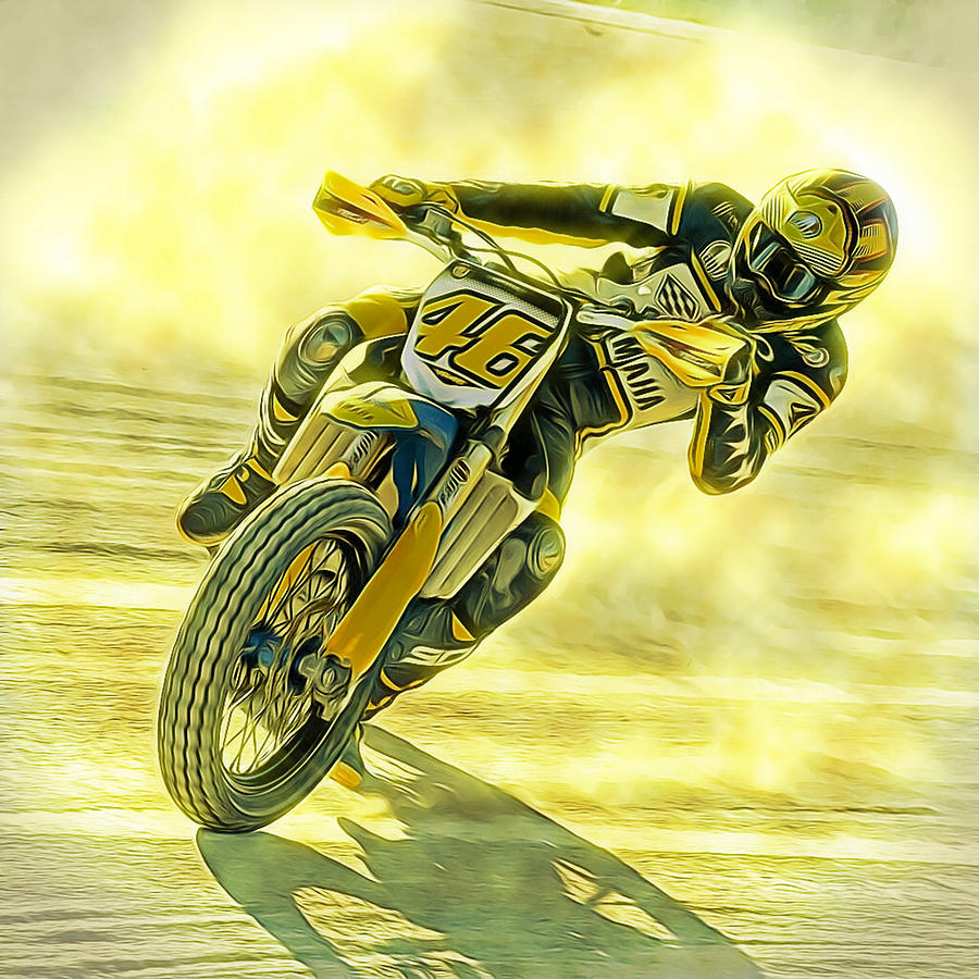 VR46 Valentino Rossi The Doctor Il Dottore Painting by Artista ...