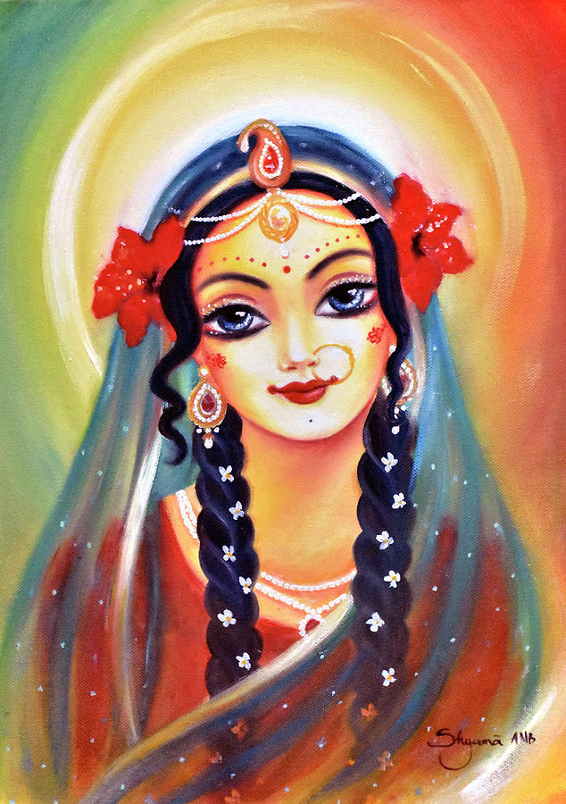 Vrisabhanu lali Painting by Alexandra Bilbija