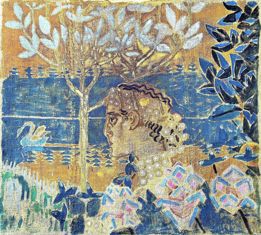 Greek Painting - Vrubel Prince Gvidon and the Swan Princess - Digital Remastered Edition by Mikhail Vrubel
