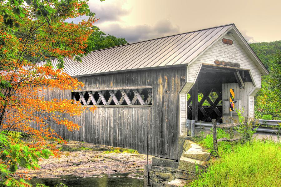 VT Covered Bridges - West Dummerston Covered Bridge Over the West River in Windham County, No. 2 Photograph by Michael Mazaika