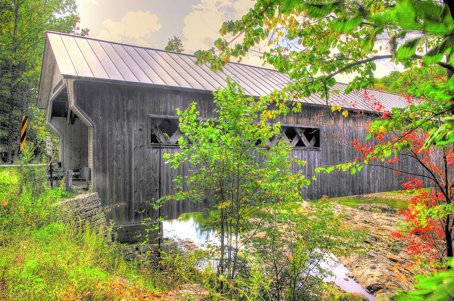 VT Covered Bridges - West Dummerston Covered Bridge Over the West River in Windham County, No. 6 Photograph by Michael Mazaika