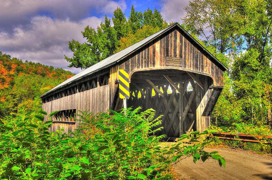 VT Covered Bridges - Worrall Covered Bridge Over the Williams River No. 2B, Rockingham, Windham Cty Photograph by Michael Mazaika
