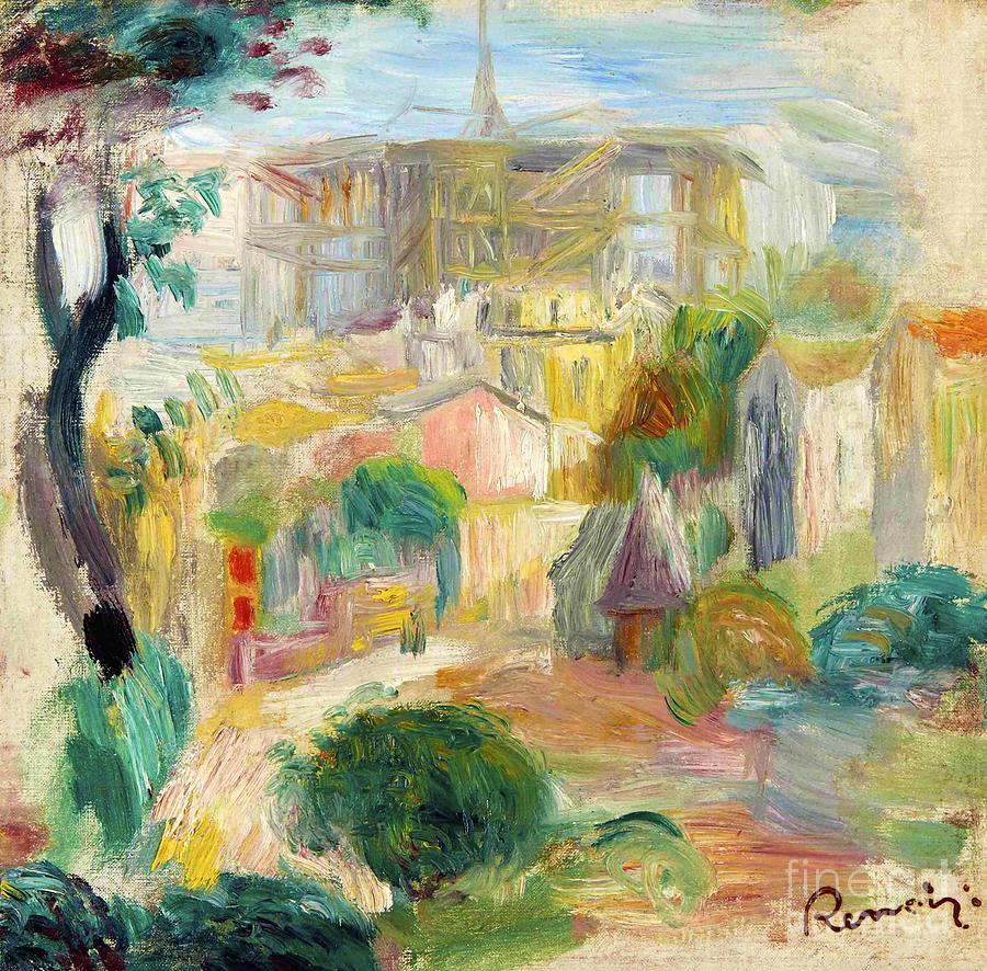 Vue du Sacre-Coeur by Pierre-Auguste Renoir