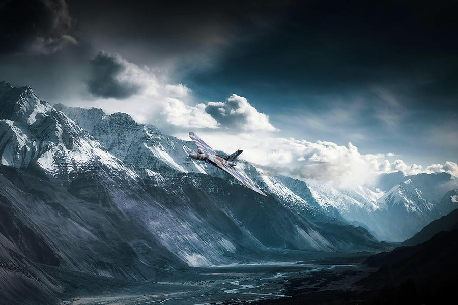 Vulcan Mountain Pass Digital Art by Airpower Art
