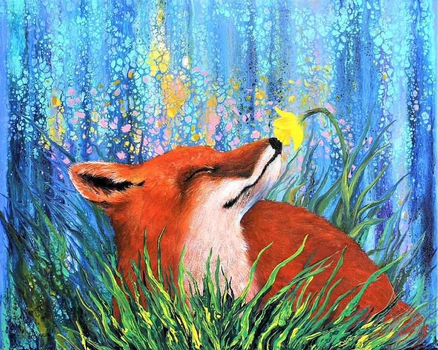 Vulpes Spring Painting by Tanya Harr