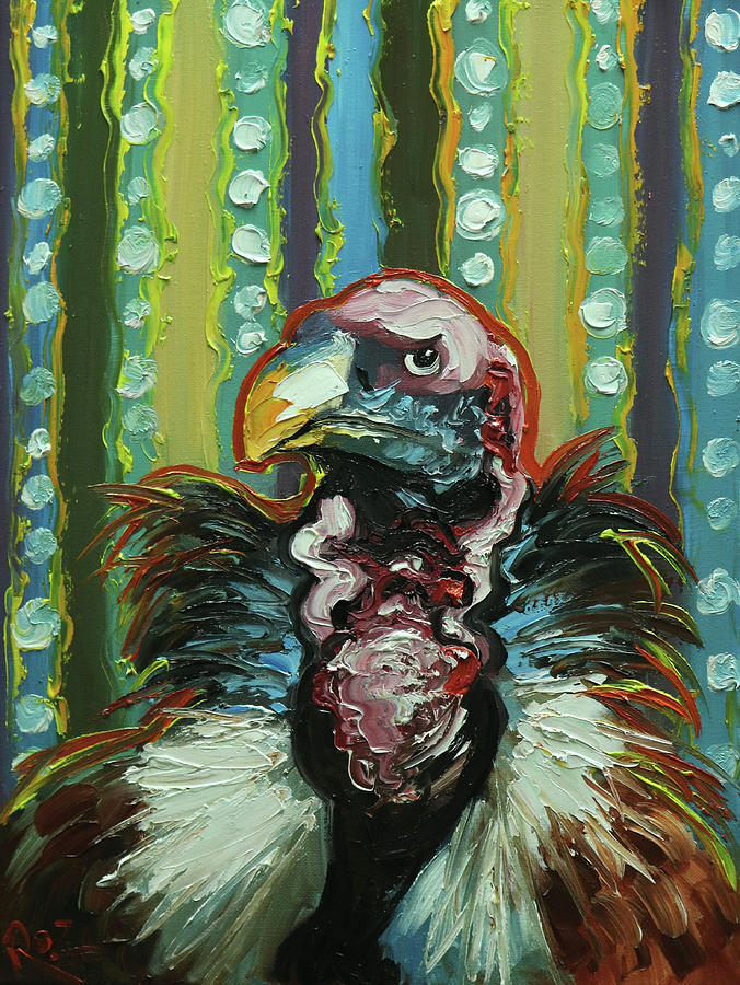 Vulture Painting - Vulture 1 by Rosilyn Young