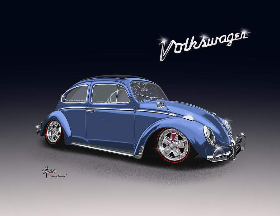 Vw Beetle Digital Art By Michael Voth Fine Art America