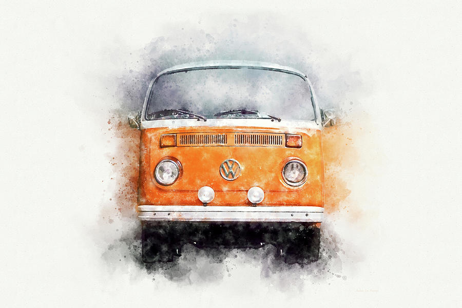 VW Volkswagen Combi T2 Orange