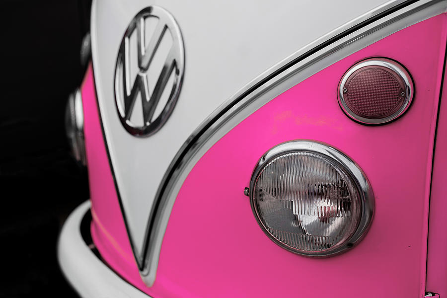 Vw Kombi Bus Pink Photograph By Benjamin Dupont