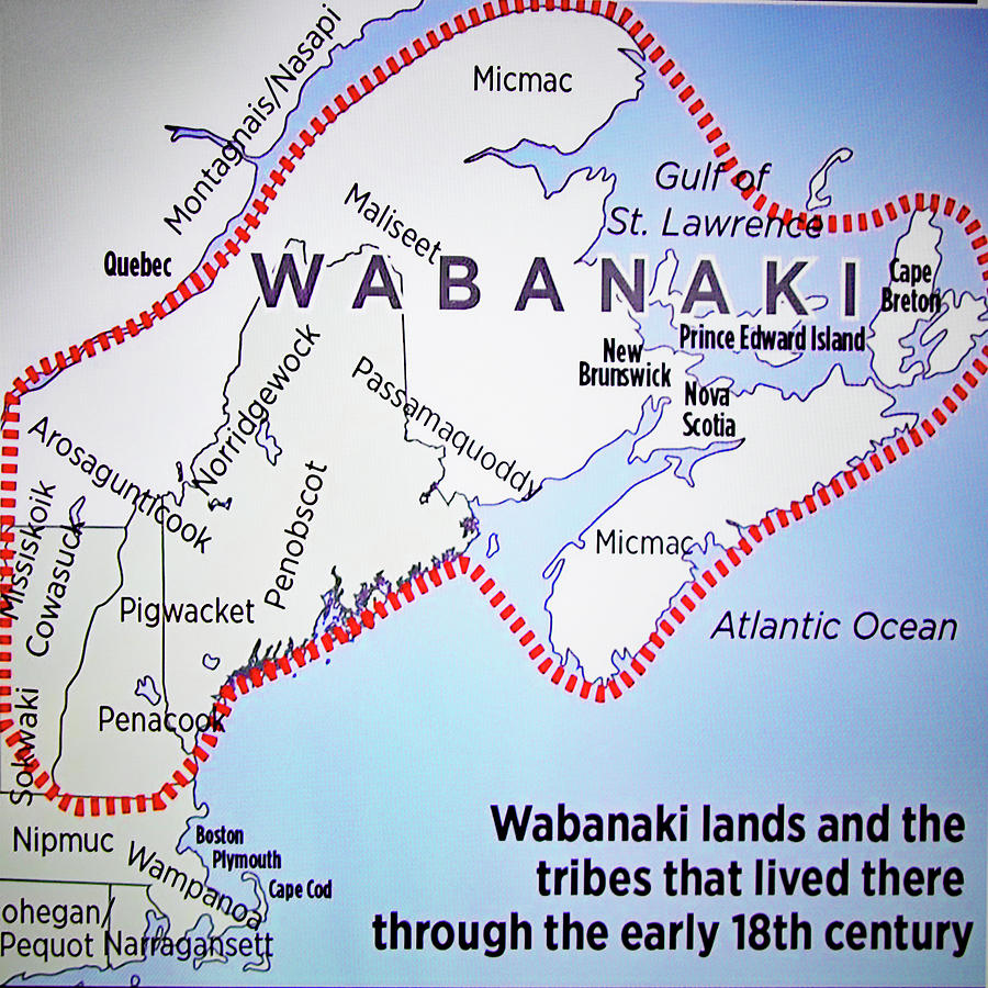 Tribes Photograph - Wabanaki Lands 18th century by Imagery-at- Work