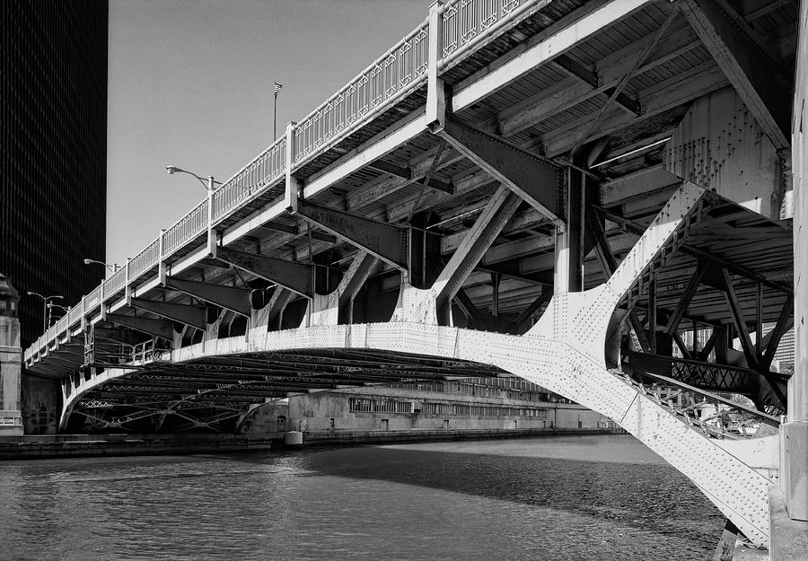Wabash Avenue Draw Bridge Chicago c. 1960 Photograph by Daniel Hagerman