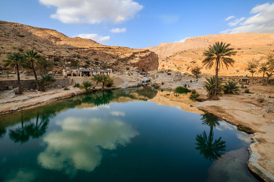 Wadi Bani Khalid, oasis in the desert Photograph by Frans Sellies
