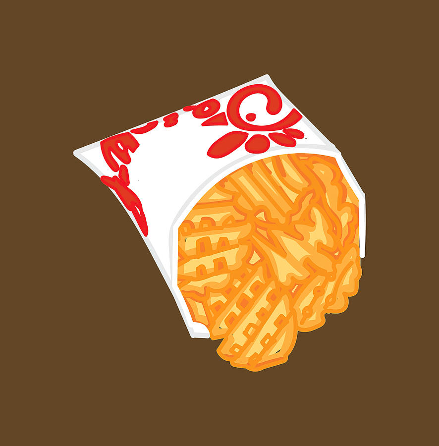 Waffle Fries Painting by Keeley Natasha Fine Art America