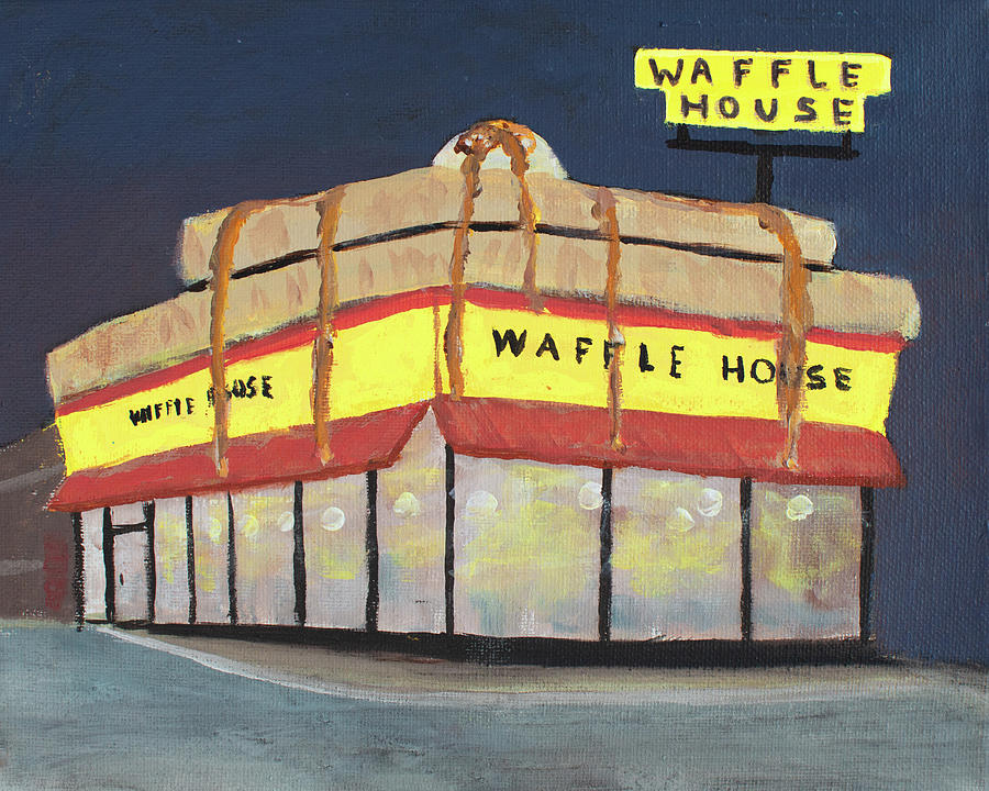 Waffle House Art Painting Collectible  Painting by Ken Figurski