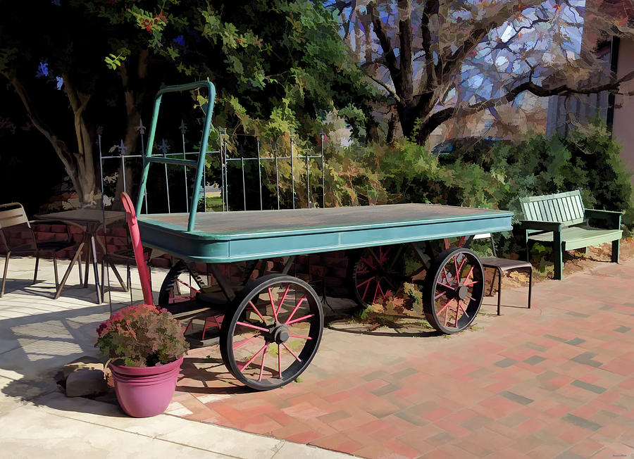 Wagon in Asheville Photograph by Roberta Byram