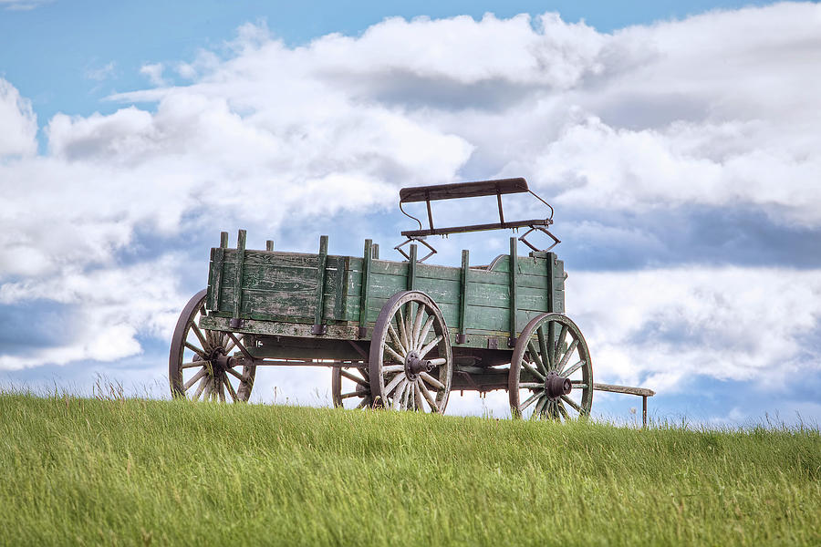 Wagon on a Hill Photograph by Eric Gendron