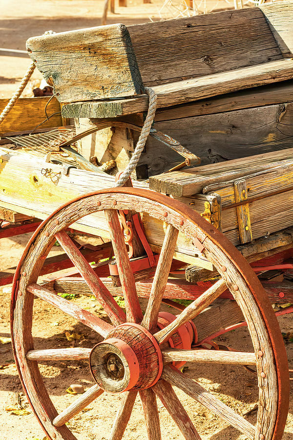 Wagon Wheel Spokes-004-C Photograph by David Allen Pierson Wagon Wheel Spokes-004-C Photograph by David Allen Pierson