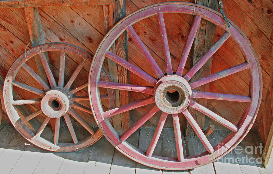 Wagon Wheels Photograph by Norma Appleton
