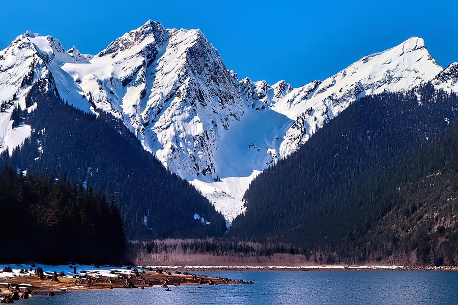 Jones Lake, BC Peaks  Wahleach Lake Photograph by Ian McAdie