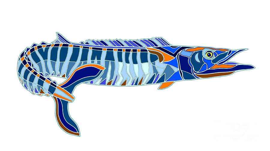 Wahoo Fish Digital Art by Robert Yaeger