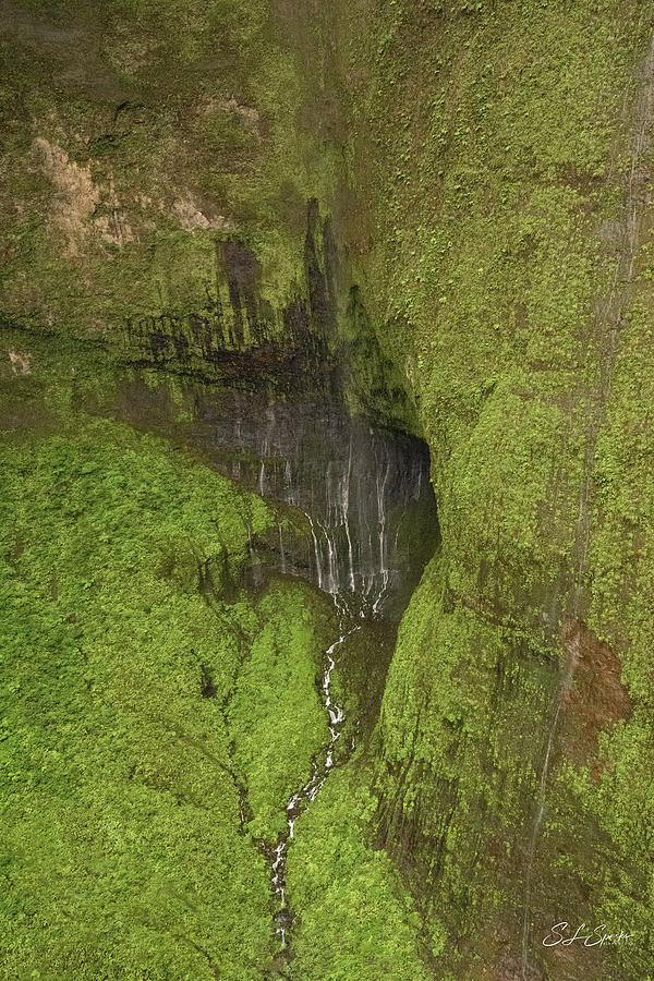 Waialeale Falls Eight Weeping Wall Photograph by Steven Sparks