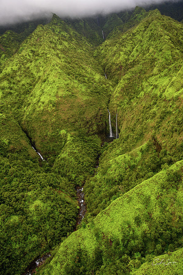 Waialeale Falls Four Photograph by Steven Sparks