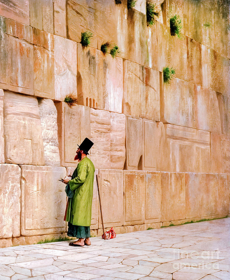 Wailing Wall by Jean-Leon Gerome  Photograph by Carlos Diaz