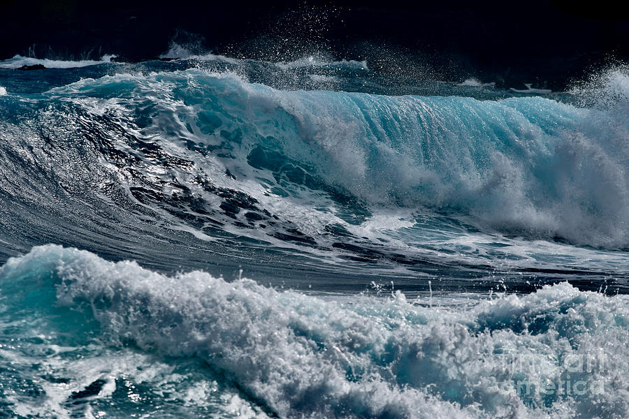 Waimanalo Wave of Blue Beauty  Photograph by Debra Banks