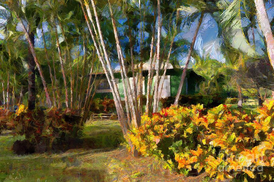 Waimea Plantation Cottages 12 Painting by Eva Lechner