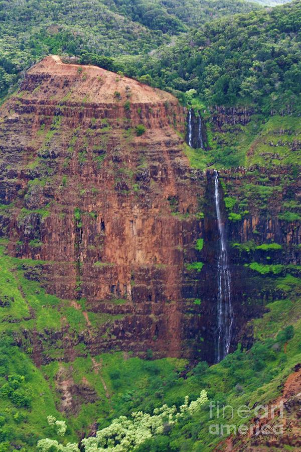 Waipoo Falls Aerial Photograph By Gary F Richards