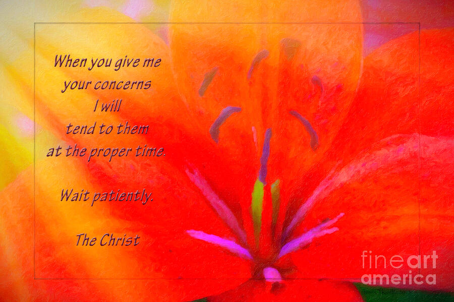 Wait Patiently Digital Art by Macro Abundance Art Wait Patiently Digital Art by Macro Abundance Art