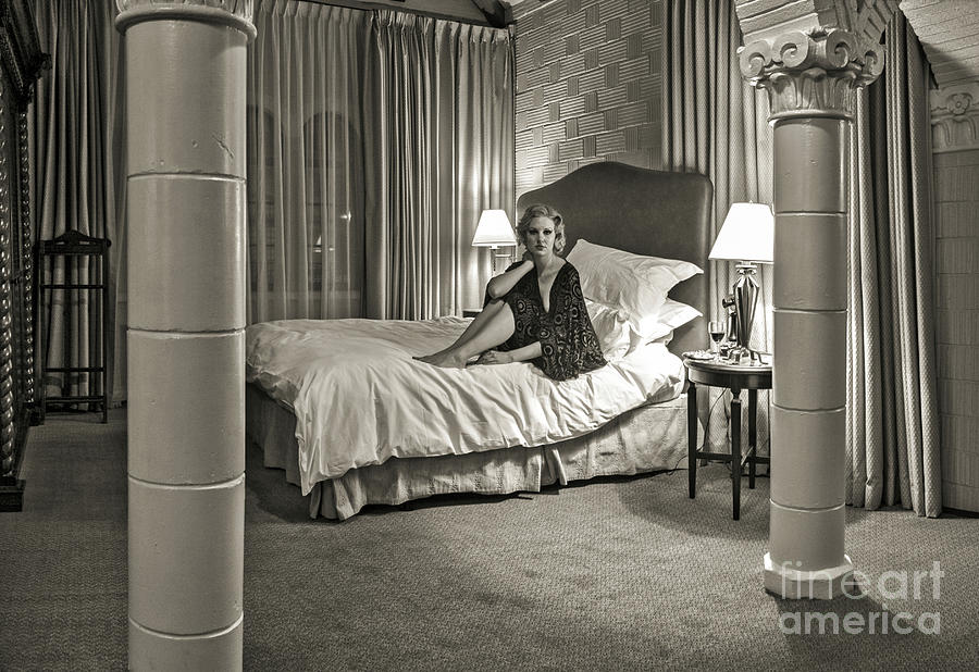 Waiting Alone in a Haunted Room - Mission Inn - Photo by Craig Owens Photograph by Sad Hill - Bizarre Los Angeles Archive