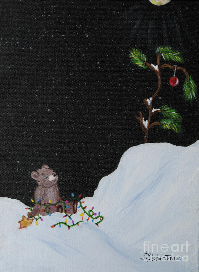 Christmas Painting - Waiting For Christmas by Deborah Klubertanz