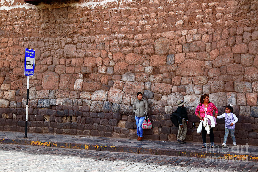 Waiting for the Bus Cusco Peru Photograph by James Brunker
