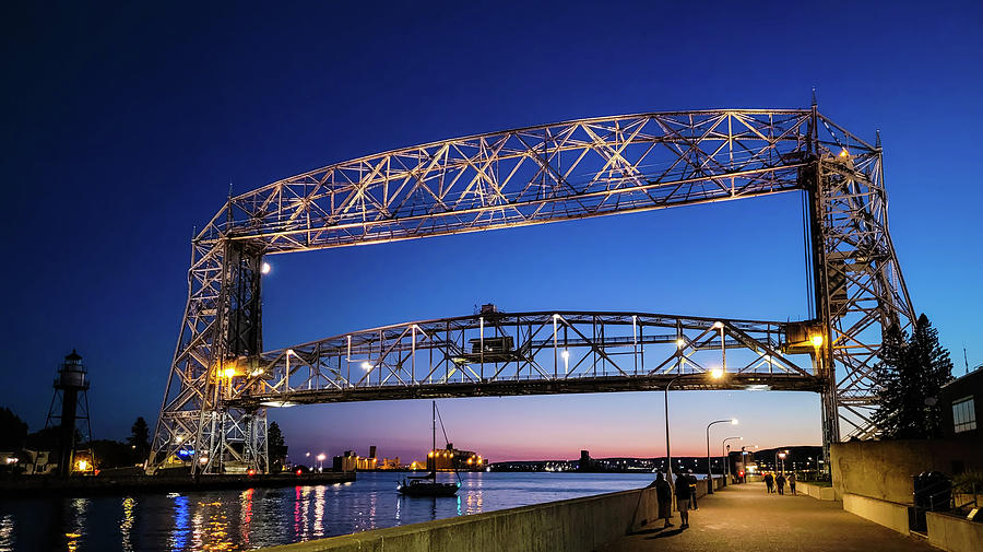 Waiting For The Duluth Aerial Lift Bridge Photograph