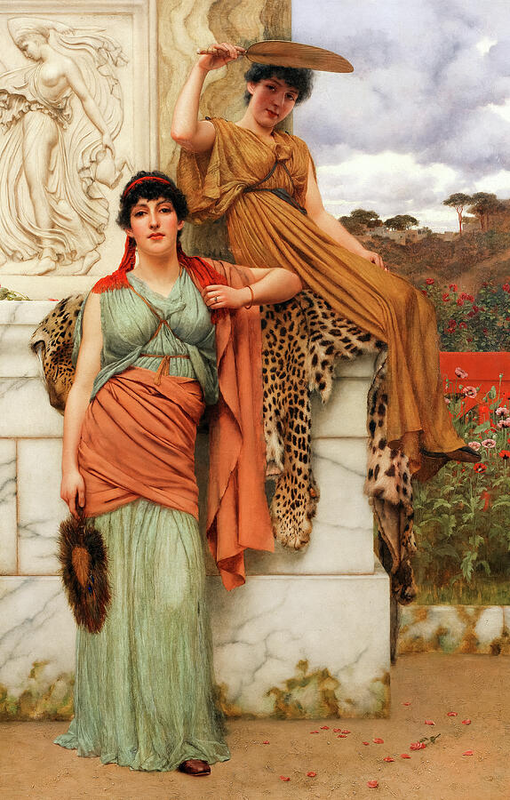 Waiting for the Procession by John William Godward Painting by British ...