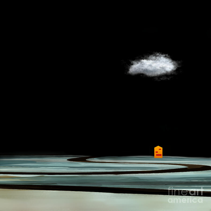 Orange Digital Art - Waiting for the Rain  by Kim Johnson