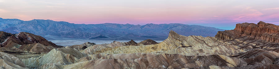 Waiting for the Sun at Zabriskie Point, Death Valley Photograph by Belinda Greb