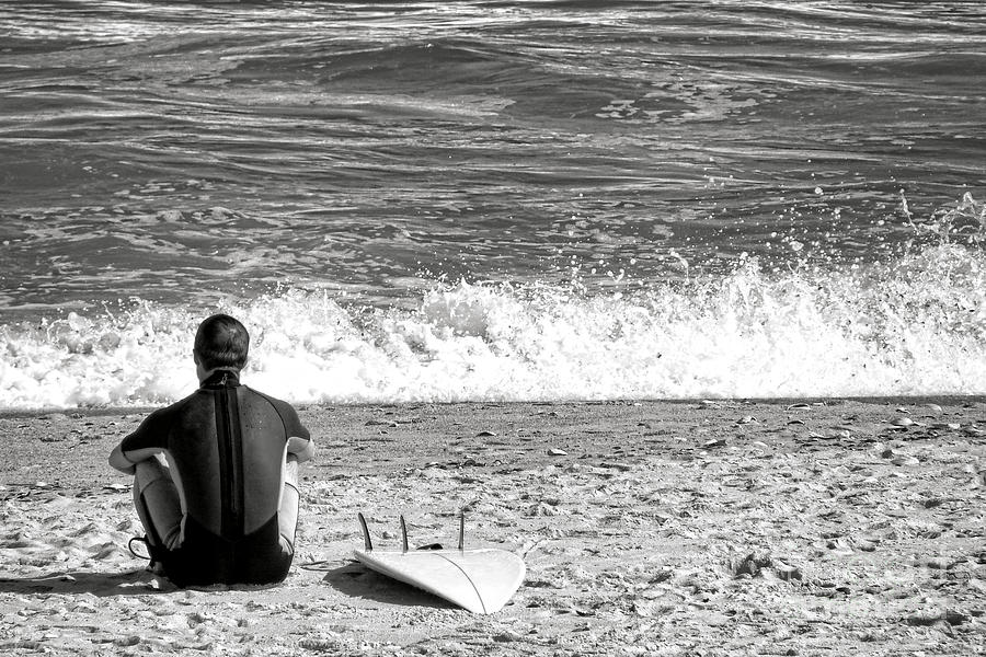 Waiting for the Wave Photograph by Olivier Le Queinec
