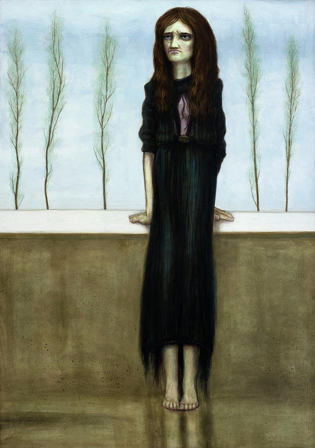 Waiting Painting by James W Johnson