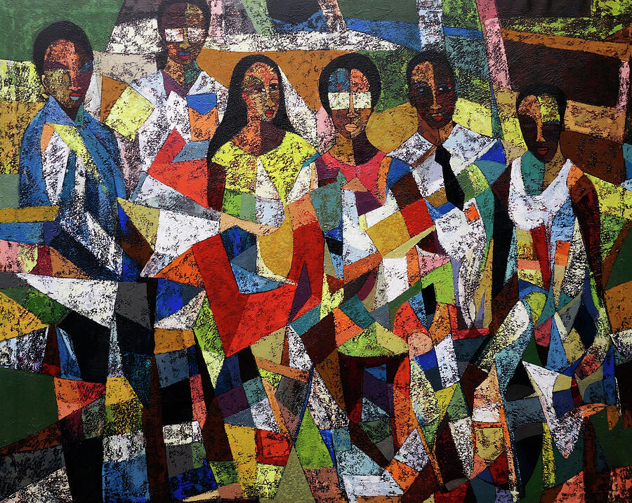Waiting List Painting by Ronex Ahimbisibwe