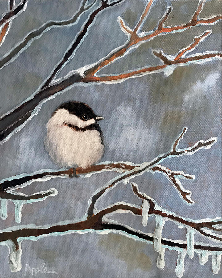Waiting Out the WInter Painting by Linda Apple