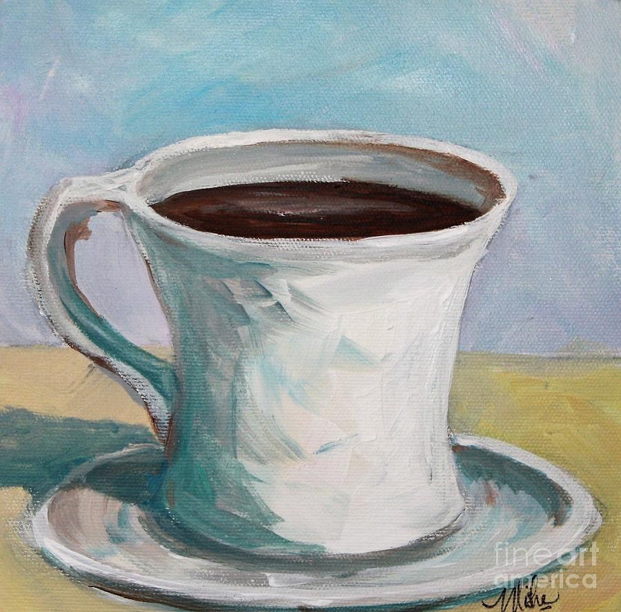 Wake up and smell the coffee Painting by Misha Ambrosia - Fine Art America